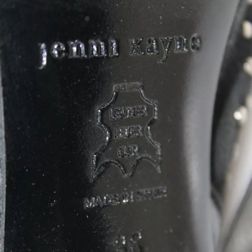 JENNI KAYNE PEEP TOE STUDDED SLINGBACKS PUMPS 36 - Picture 5 of 5